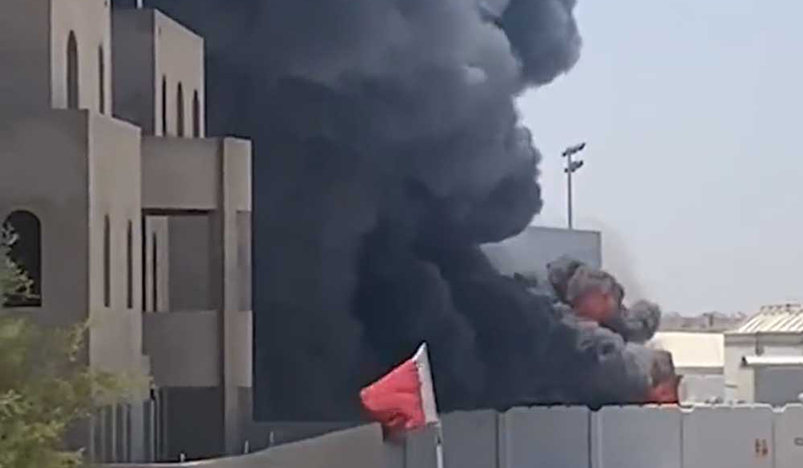 Murraikh warehouse fire